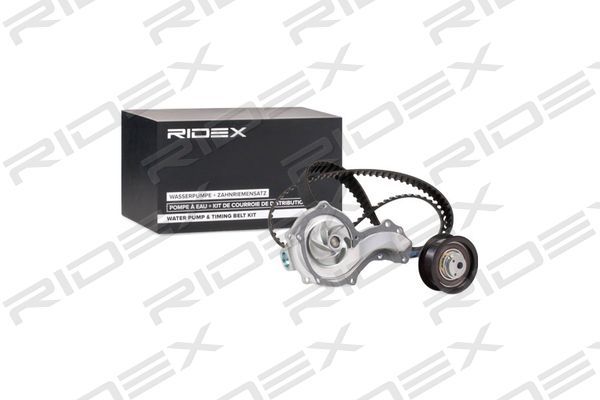 Pompa wodna + zestaw paska rozrządu RIDEX 3096W0327