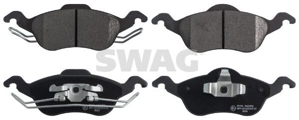 Levně Sada brzdových destiček, kotoučová brzda SWAG 50 91 6279