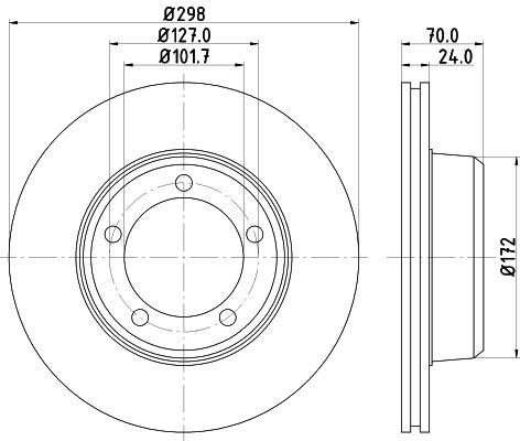 Tarcza hamulcowa MINTEX MDC565