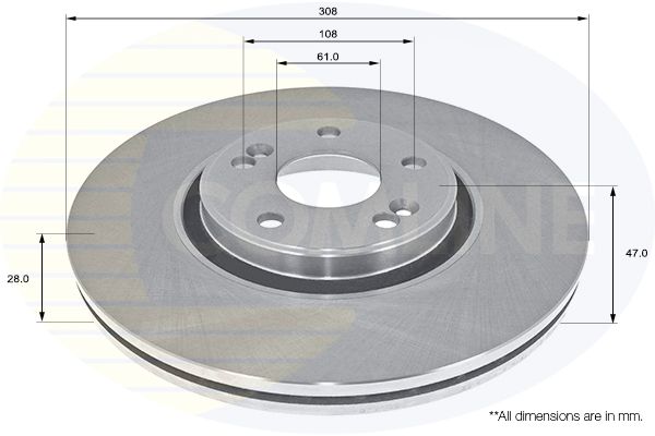 Tarcza hamulcowa COMLINE ADC2705V
