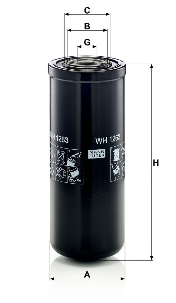 Levně Hydraulický filtr, automatická převodovka MANN-FILTER WH 1263