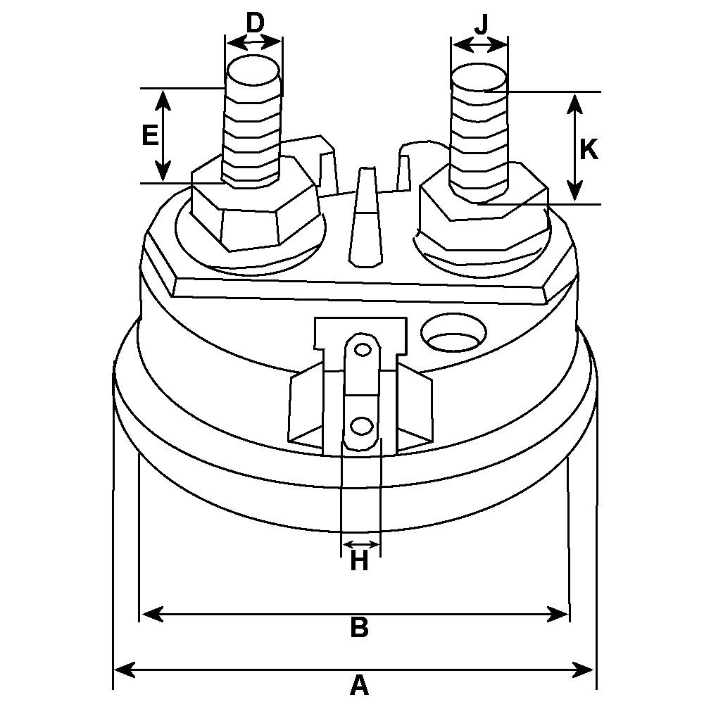 Solenoid, electromotor HC-Cargo F 032 236 258