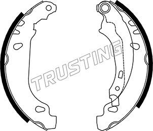 Zestaw szczęk hamulcowych TRUSTING 079.191