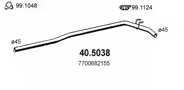 Rura wydechowa ASSO 40.5038