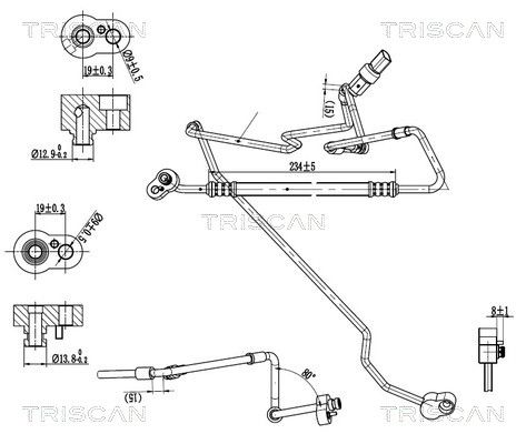 conducta presiune variabila,aer conditionat TRISCAN 9010 29093