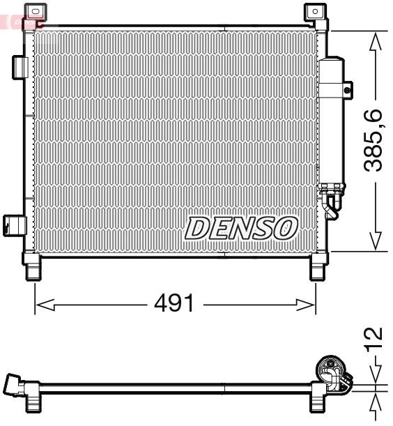 Kondenzátor, klimatizace DENSO DCN46031