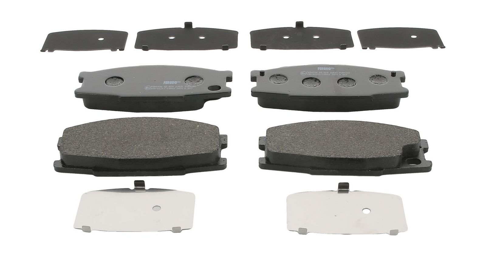 set placute frana,frana disc FERODO FVR1701