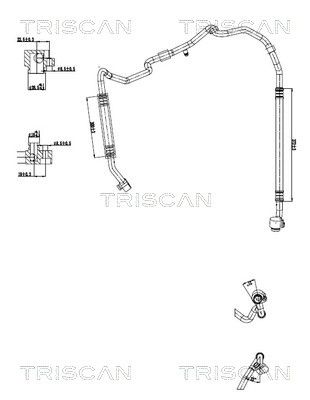 conducta presiune variabila,aer conditionat TRISCAN 9010 29132