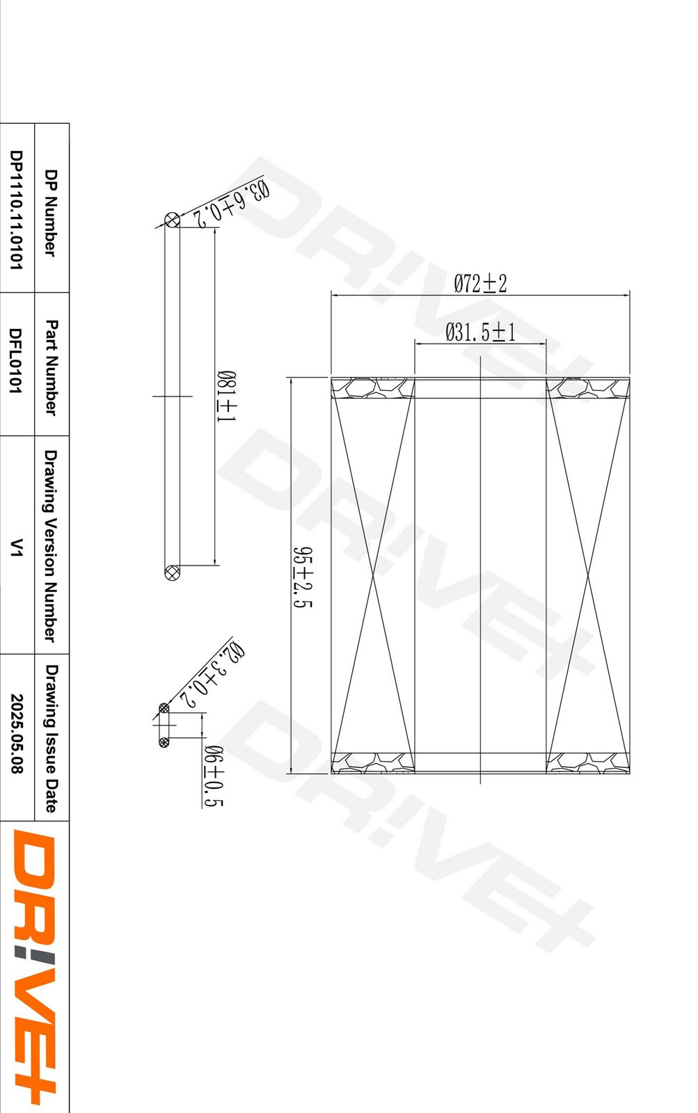 Filtru ulei Dr!ve+ DP1110.11.0101