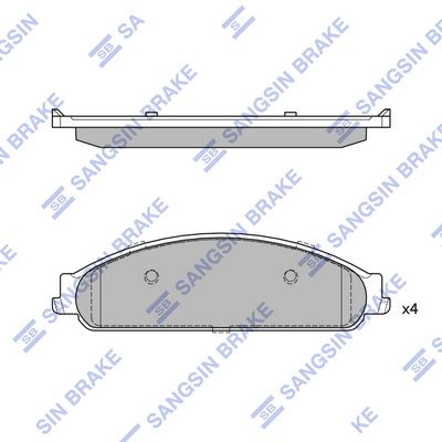 set placute frana,frana disc HI-Q SP4310