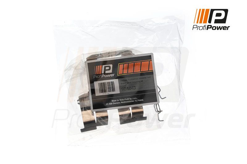 Levně Sada příslušenství, obložení kotoučové brzdy ProfiPower 9B1043