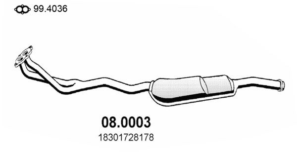 Catalizator ASSO 08.0003