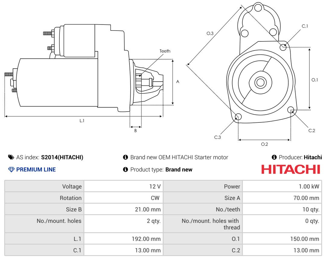 Rozrusznik AS-PL S2014(HITACHI)