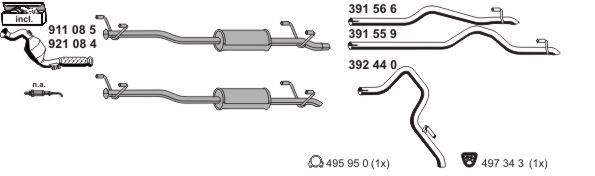 Układ wydechowy ERNST 041046