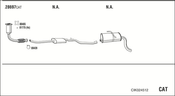Układ wydechowy WALKER CIK024512