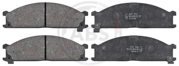 Zestaw klocków hamulcowych, hamulce tarczowe A.B.S. 36657