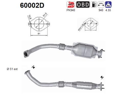 Katalizator AS 60002D