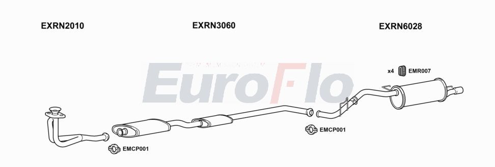 Układ wydechowy EUROFLO RNCLI181004A00