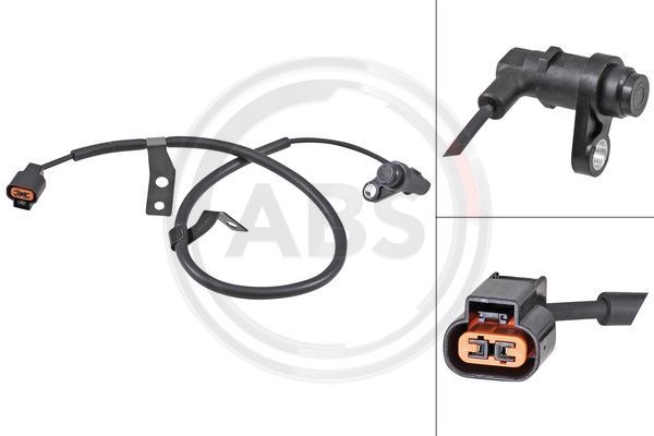 Czujnik, prędkość obrotowa koła A.B.S. 31974