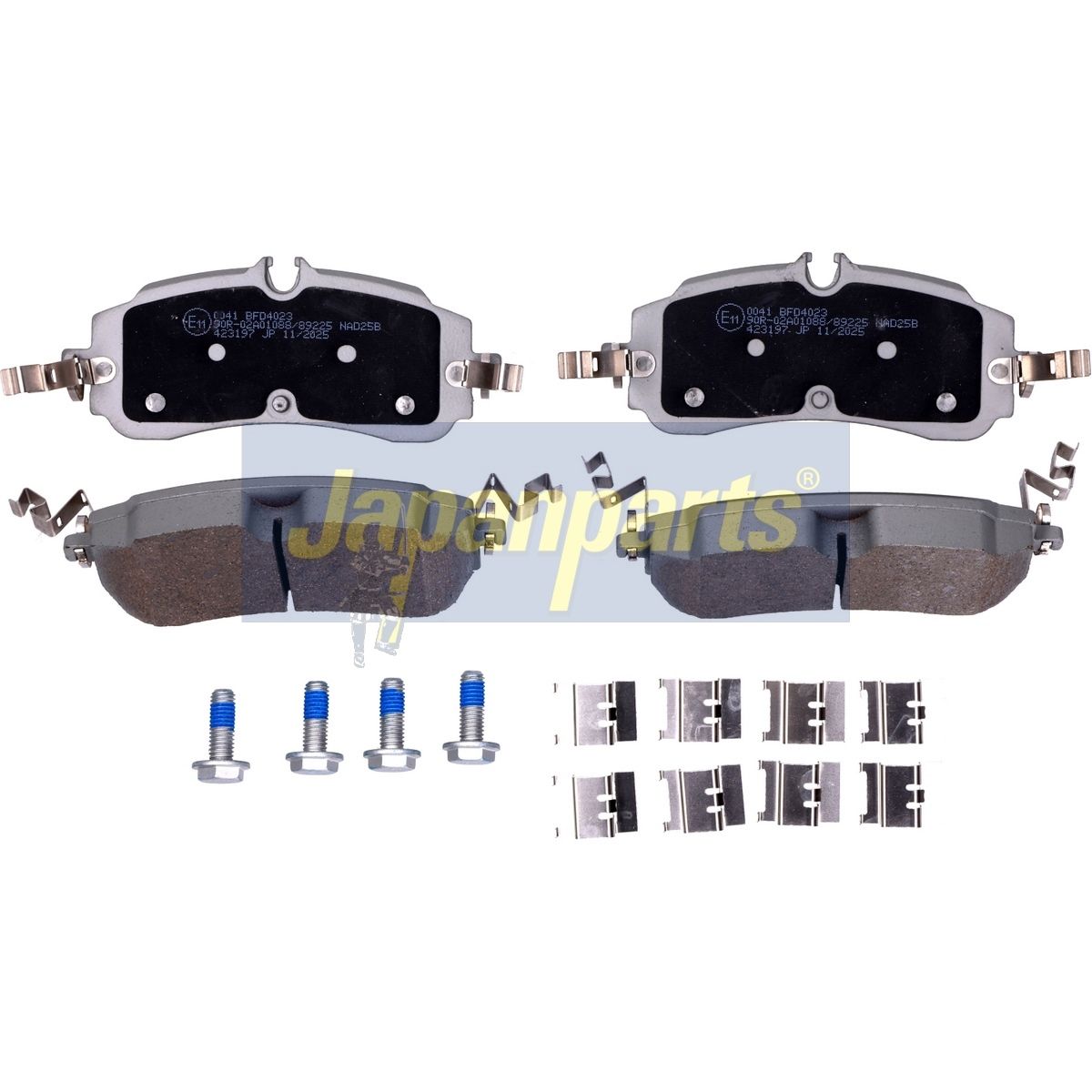 set placute frana,frana disc JAPANPARTS PP-0041AF