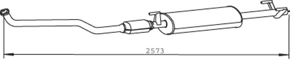 Tłumik przedni DINEX 56316