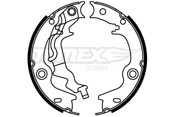 Levně Sada brzdových čelistí TOMEX Brakes 2254