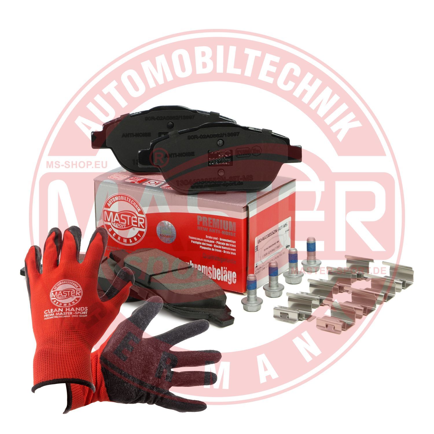 Zestaw klocków hamulcowych, hamulce tarczowe MASTER-SPORT GERMANY 13046038552N-SET-MSP