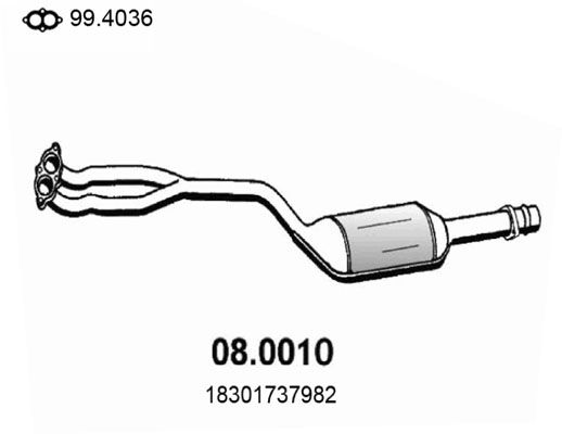 Katalizator ASSO 08.0010