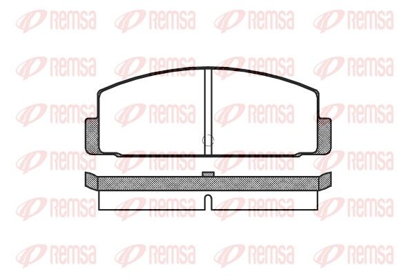 Zestaw klocków hamulcowych, hamulce tarczowe REMSA 0100.00