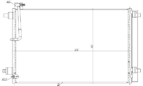 Condensator, climatizare MTR 13054821