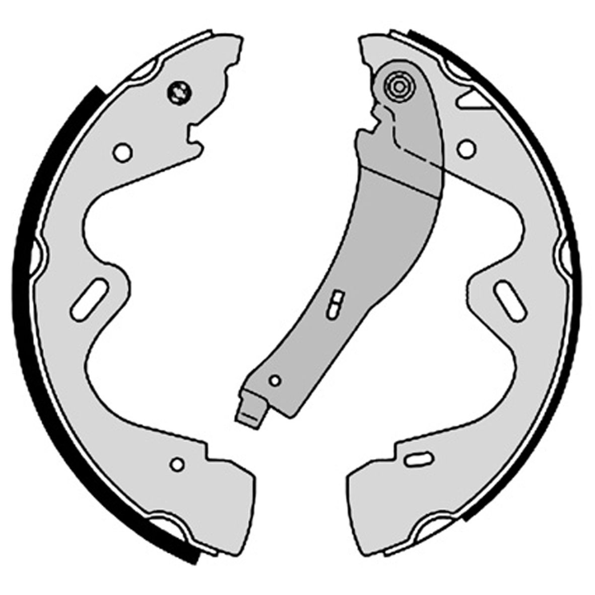 Jeu de mâchoires de frein