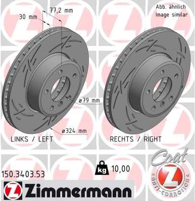 Brzdový kotouč ZIMMERMANN 150.3403.53