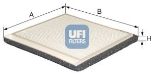 Filtr, vzduch v interiéru UFI 53.188.00