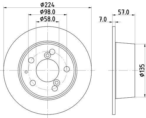 Tarcza hamulcowa MINTEX MDC189