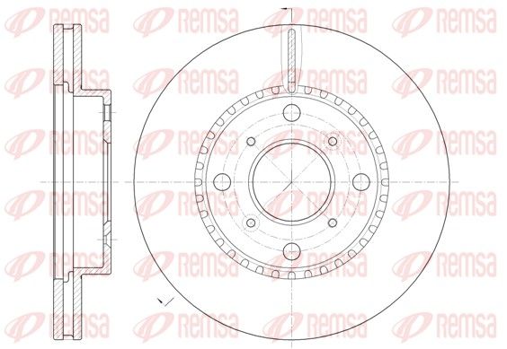 Brzdový kotouč REMSA 6804.10