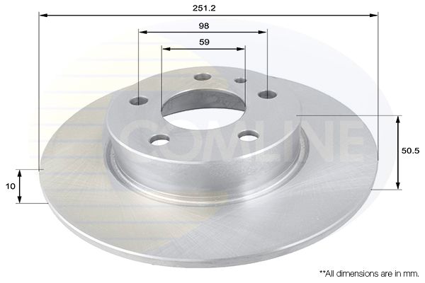 Tarcza hamulcowa COMLINE ADC1806