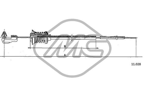 Linka gazu METALCAUCHO 83135