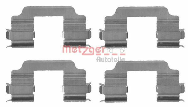 Set accesorii, placute frana METZGER 109-1709