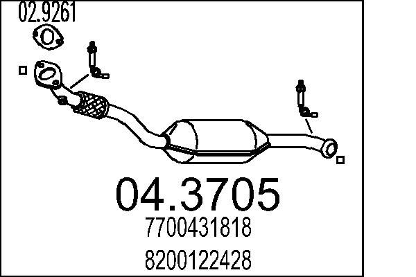 Katalizator MTS 04.3705