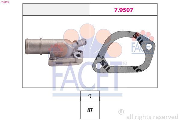 Termostat, środek chłodzący FACET 7.8159