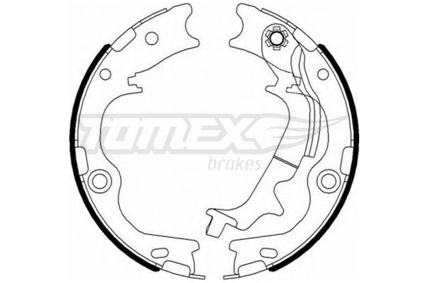 Sada brzdových čelistí TOMEX Brakes 23-12