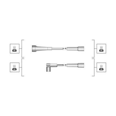 Zestaw przewodów zapłonowych MAGNETI MARELLI 941319170097