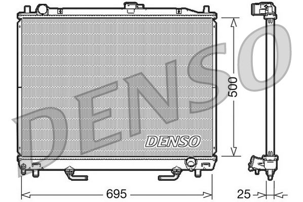 Radiator, racire motor DENSO DRM45007
