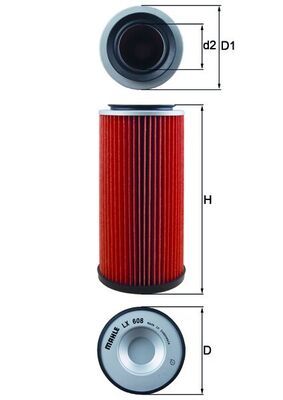 Vzduchový filtr KNECHT LX 608