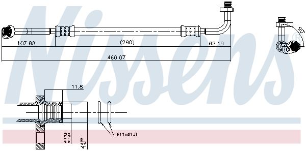 conducta inalta presiune,aer conditionat NISSENS 847701