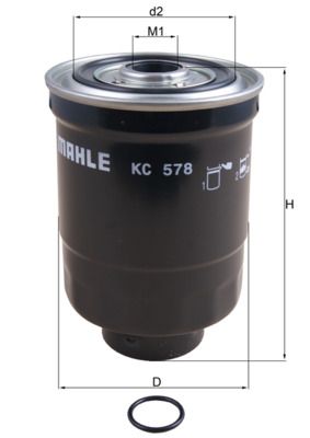Palivový filter MAHLE KC 578D