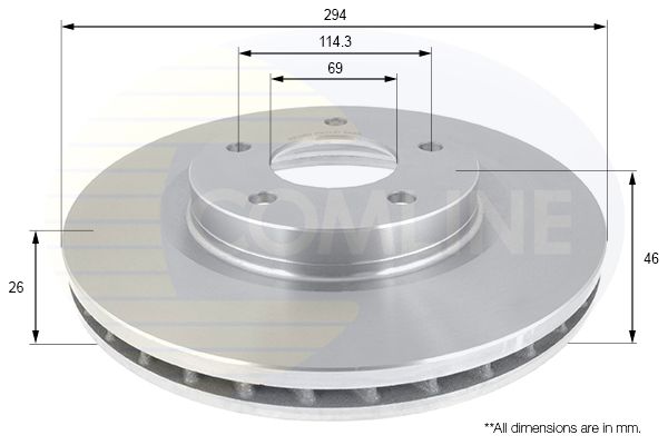Tarcza hamulcowa COMLINE ADC2318V