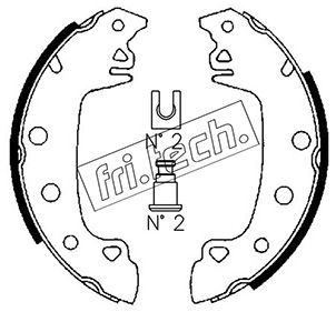 Zestaw szczęk hamulcowych FRI.TECH. 1088.204