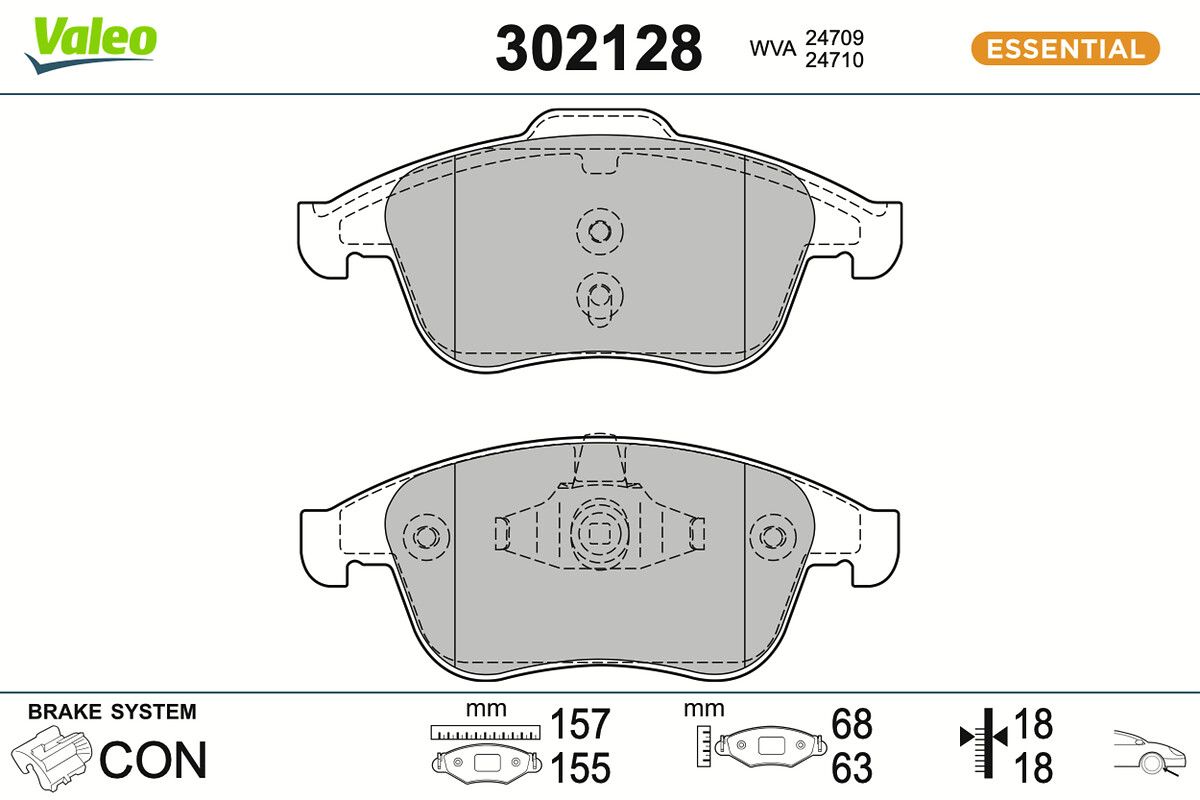 Комплект тормозных колодок, дисковый тормоз