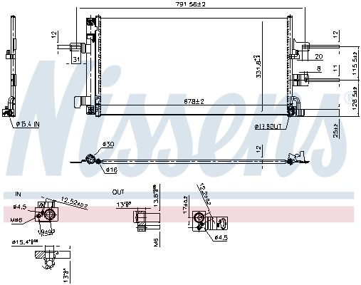 Condensator, climatizare NISSENS 941434